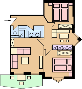 Wohnung 1 Grundriss